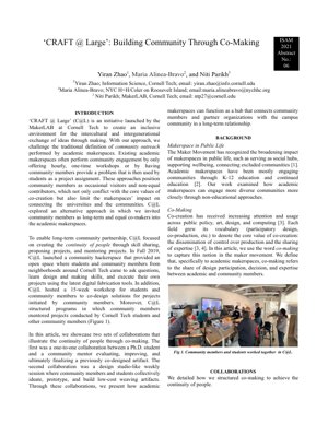 PDF दस्तावेज़ कवर - CRAFT @ Large: शैक्षणिक मेकरस्पेस में सह-निर्माण के माध्यम से समुदाय निर्माण
